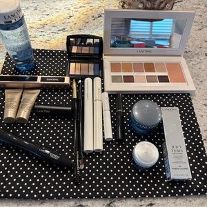 Lancome Eyeshadow Palette with Gold and Blue Hues